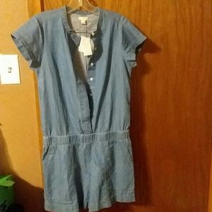 J. CREW blue jean romper